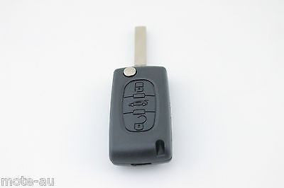 To Suit Citroen C2/C3/C4/C5/C6/C8 3 Button Remote Flip Key Blank Shell/Case/Enclosure | Remote Pro